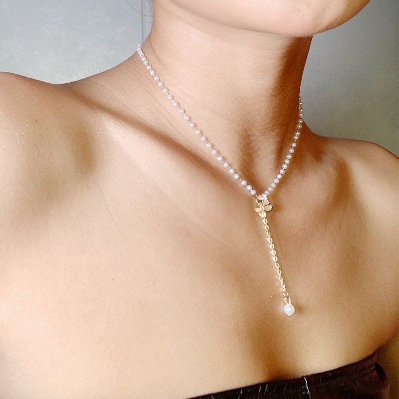Shiny Butterfly Necklaces