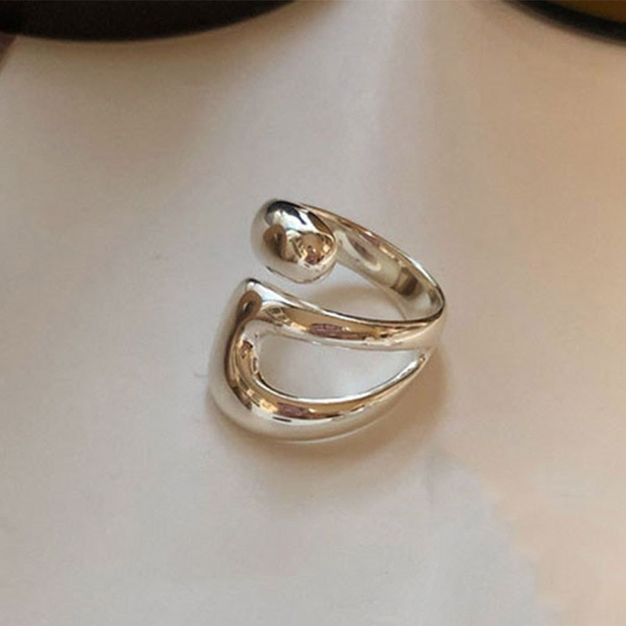 Minimalist Irregular Twined Finger Rings