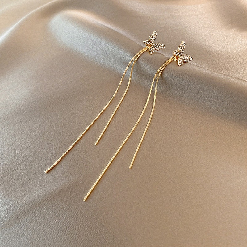 Crystal Butterfly Heart Star Dangle Earring