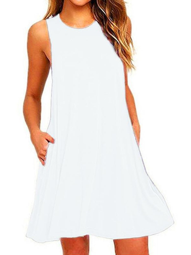 Women Black Blue Summer Dress 2022
