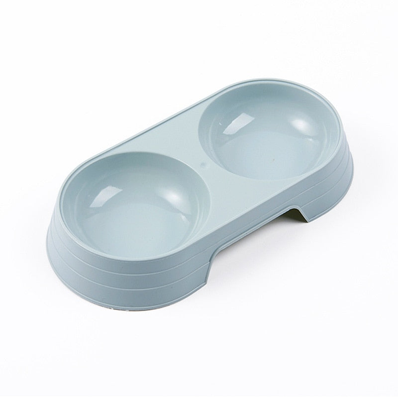 Macaron Pet Double Bowl Plastic