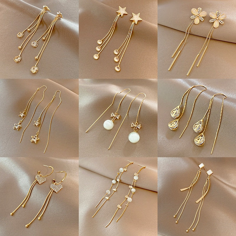 Crystal Butterfly Heart Star Dangle Earring