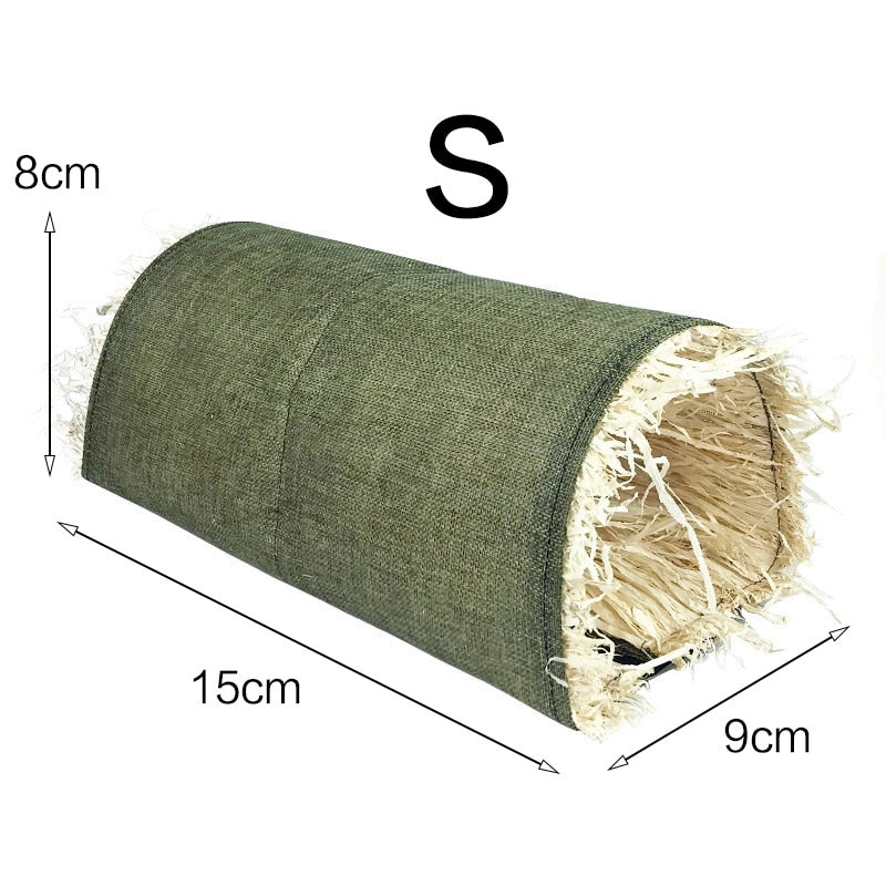 Rabbit Hideaway Hamster Tunnel Straw Nest