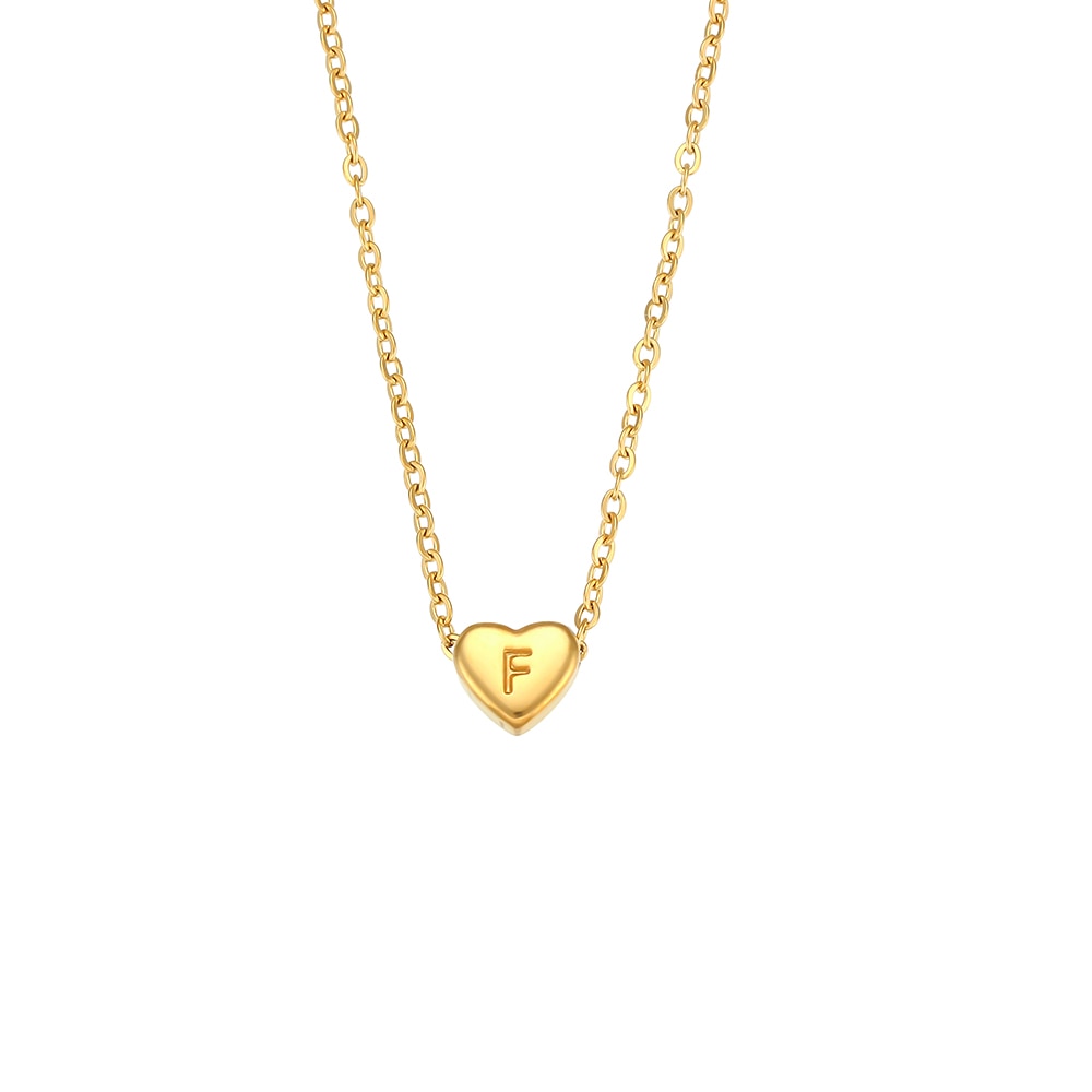 Minimalist Small Love Initial Necklace