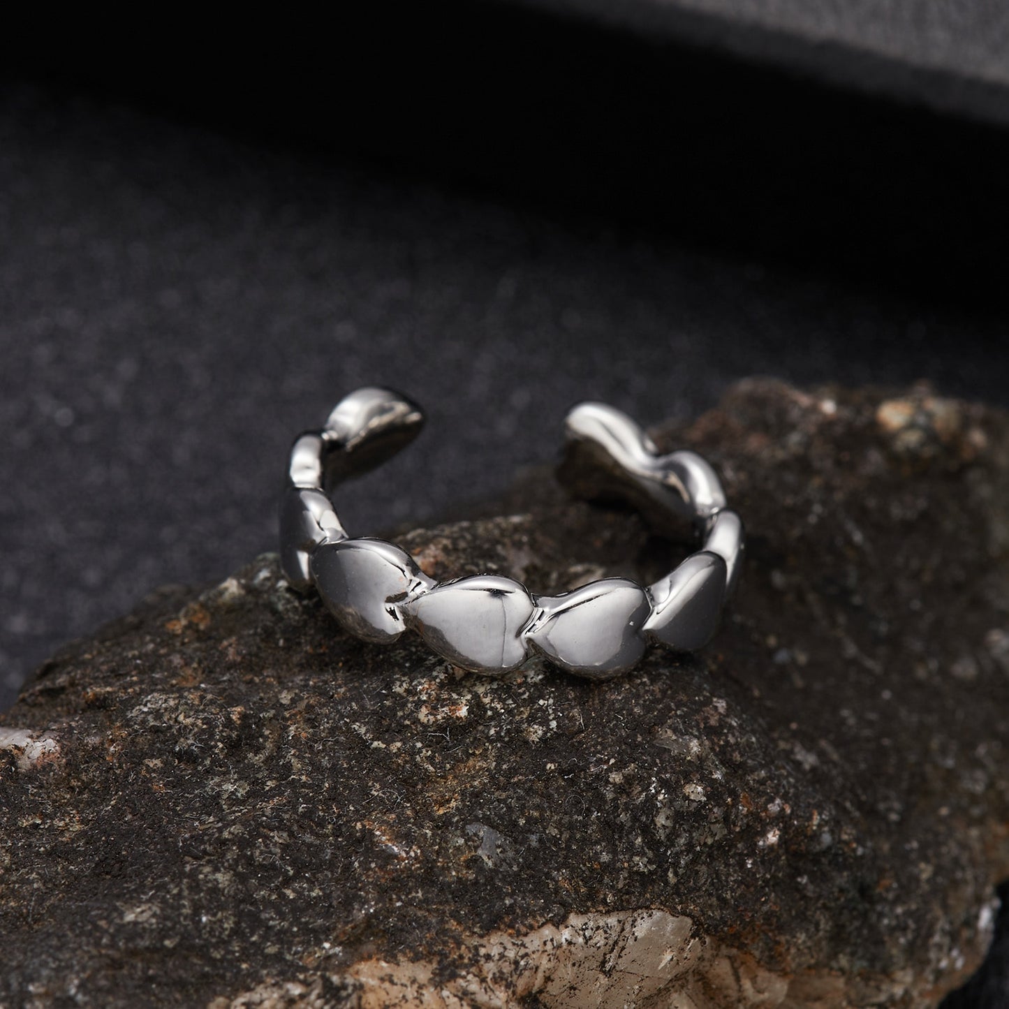 Minimalist Irregular Twined Finger Rings