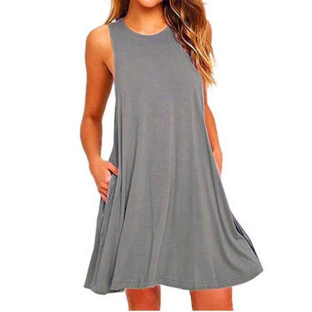 Women Black Blue Summer Dress 2022