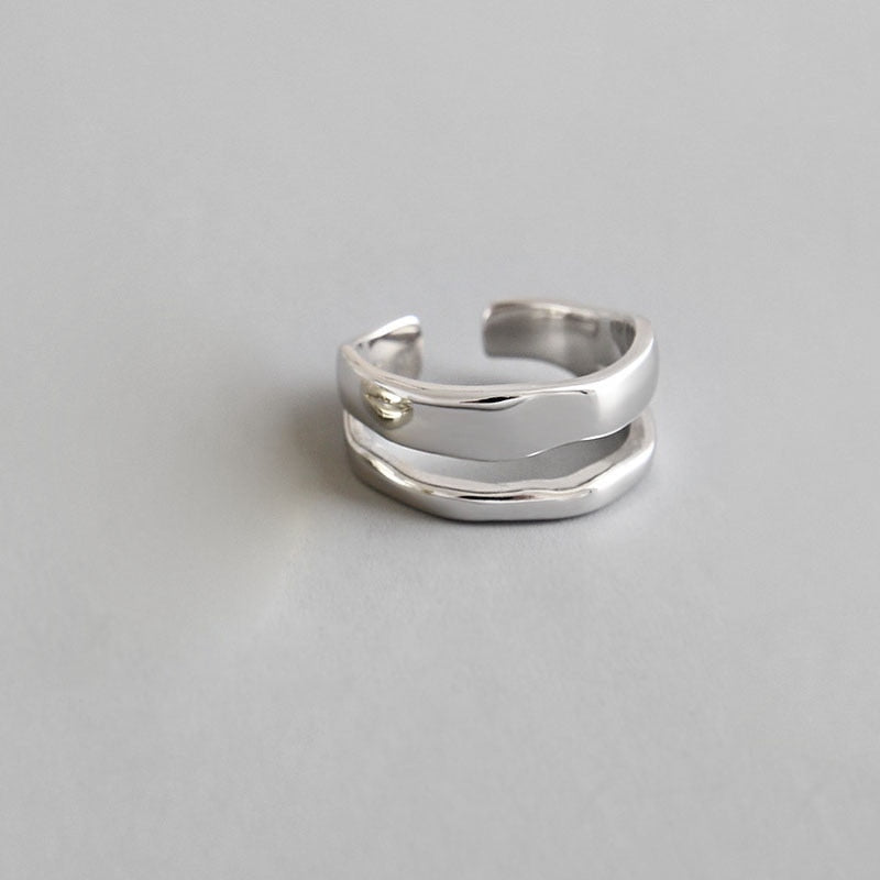 Minimalist Irregular Twined Finger Rings