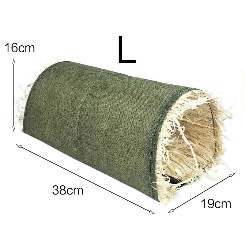 Rabbit Hideaway Hamster Tunnel Straw Nest