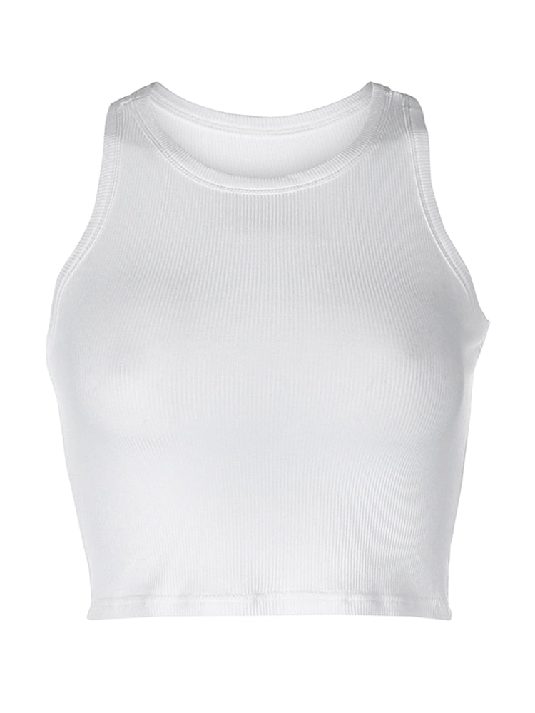 Summer Basic Mini Vest Streetwear