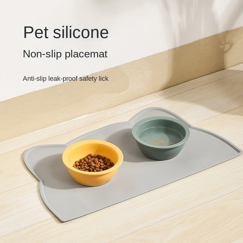 Pet Silicone Food Mat Portable Waterproof