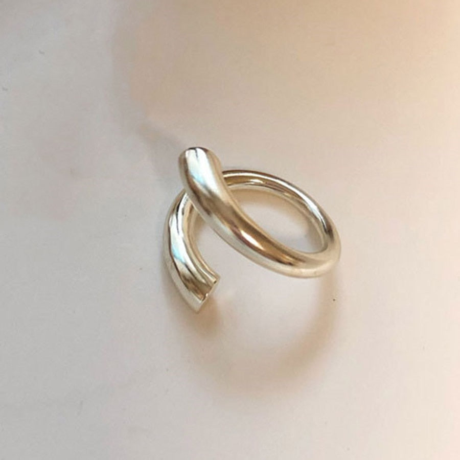 Minimalist Irregular Twined Finger Rings