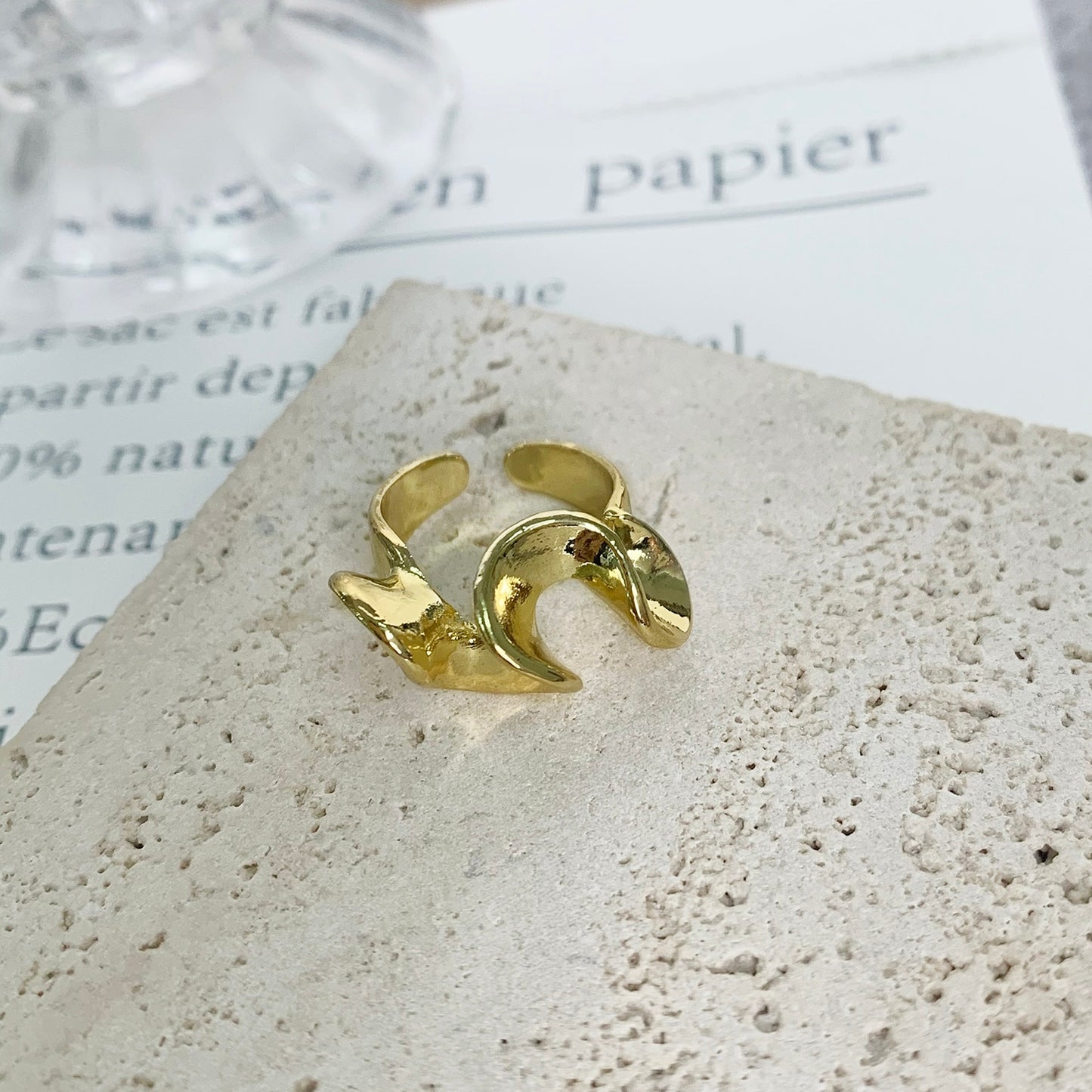 Minimalist Irregular Twined Finger Rings