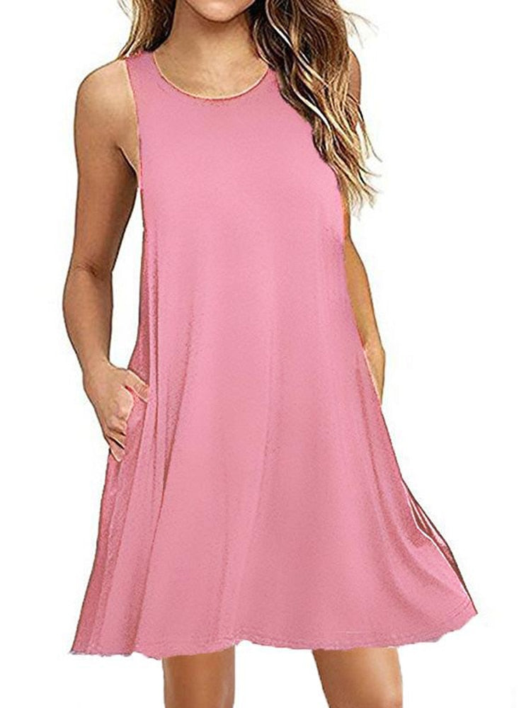 Women Black Blue Summer Dress 2022