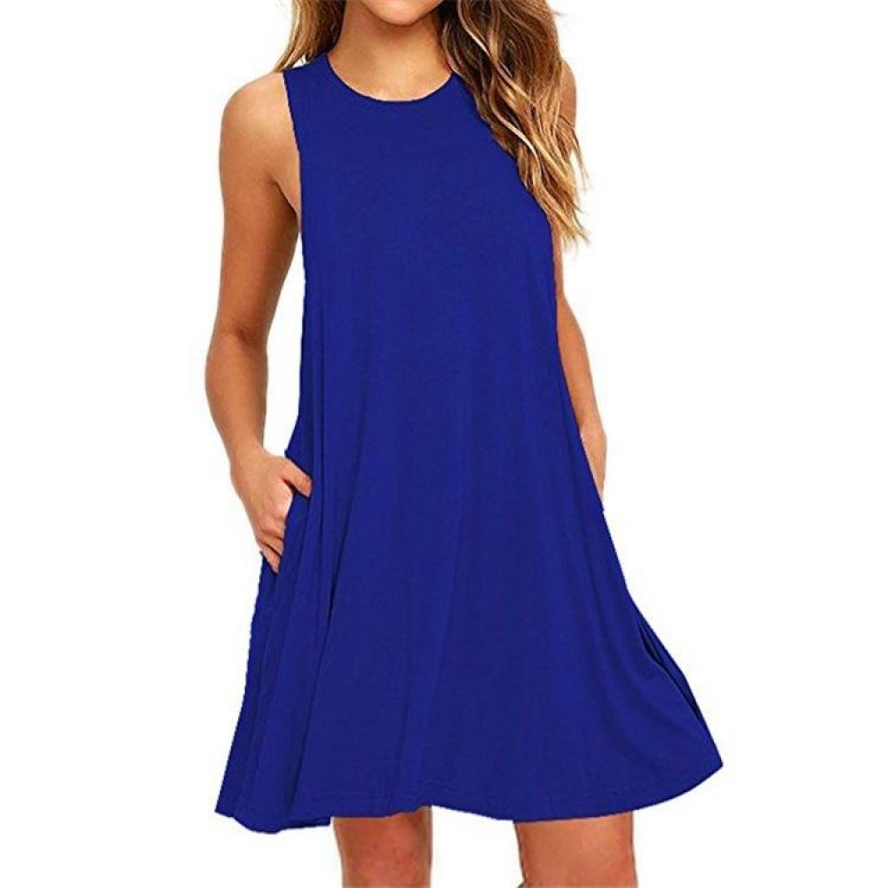 Women Black Blue Summer Dress 2022