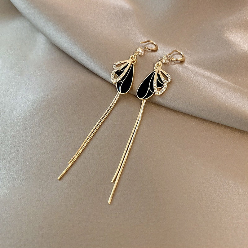 Crystal Butterfly Heart Star Dangle Earring
