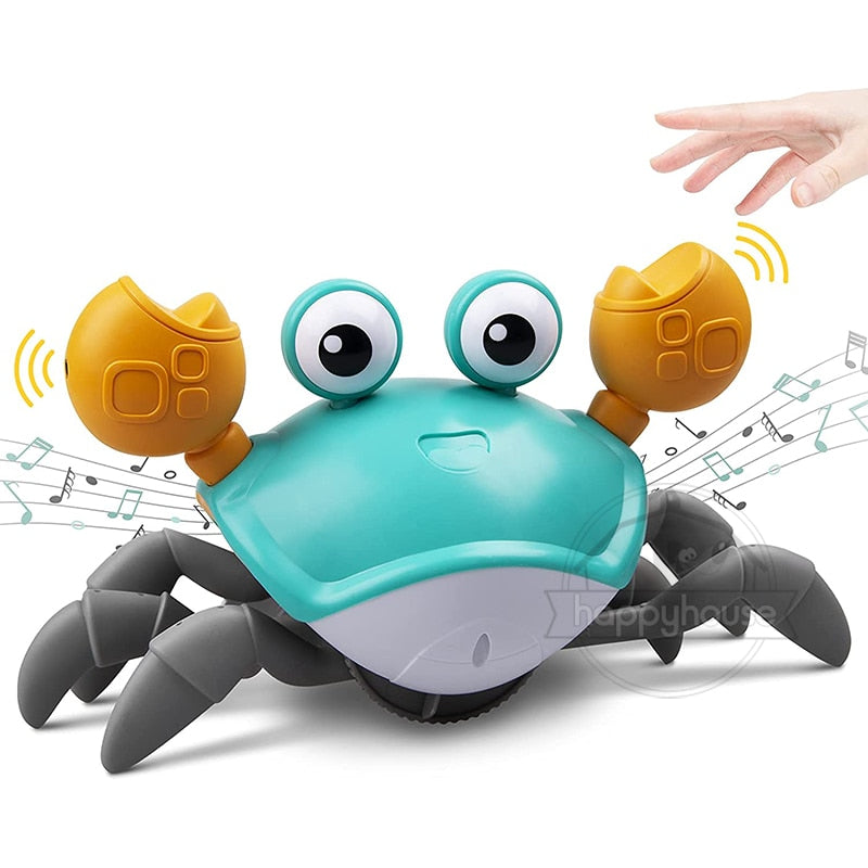 Crawling Crab Baby Toys with Music LED Light Up