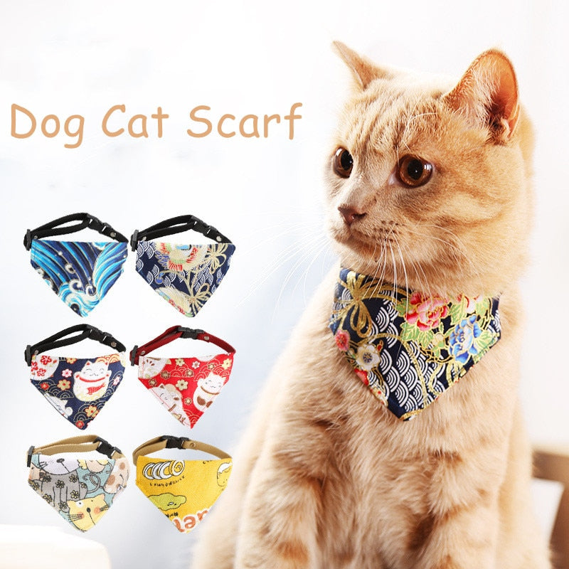 Necklace Scarf for Cat Bibs