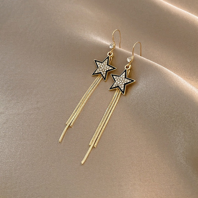 Crystal Butterfly Heart Star Dangle Earring