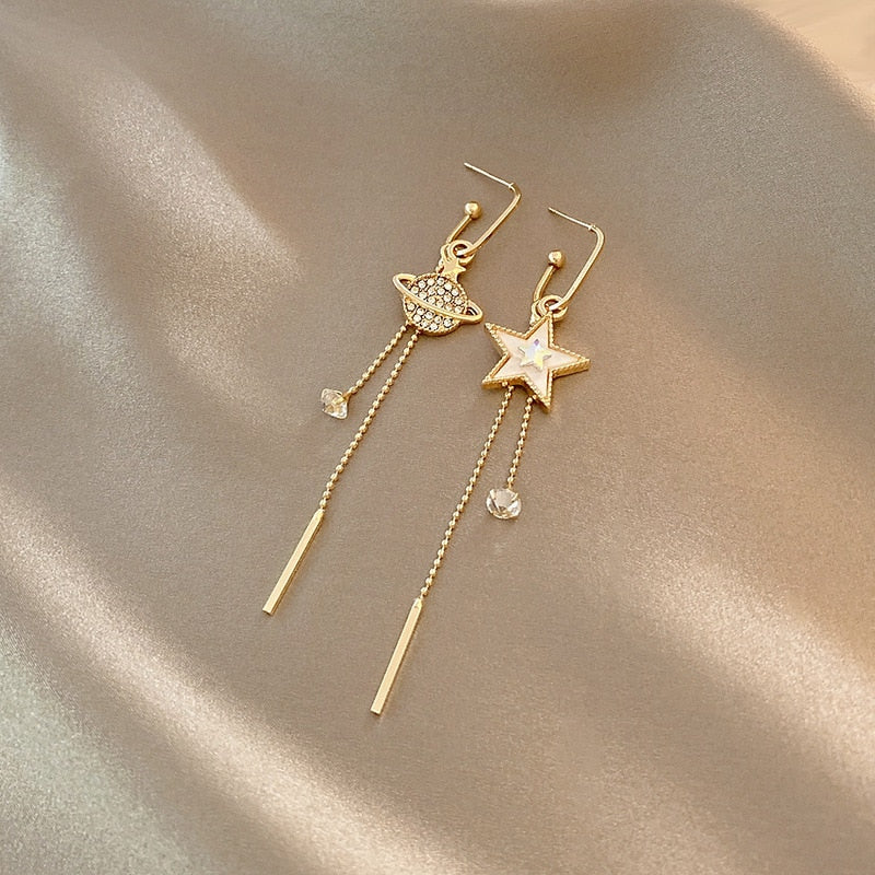 Crystal Butterfly Heart Star Dangle Earring