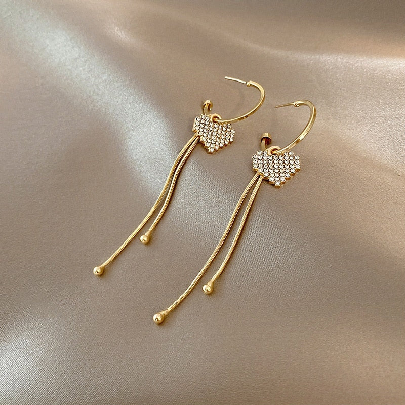 Crystal Butterfly Heart Star Dangle Earring