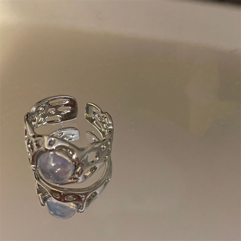Minimalist Irregular Twined Finger Rings