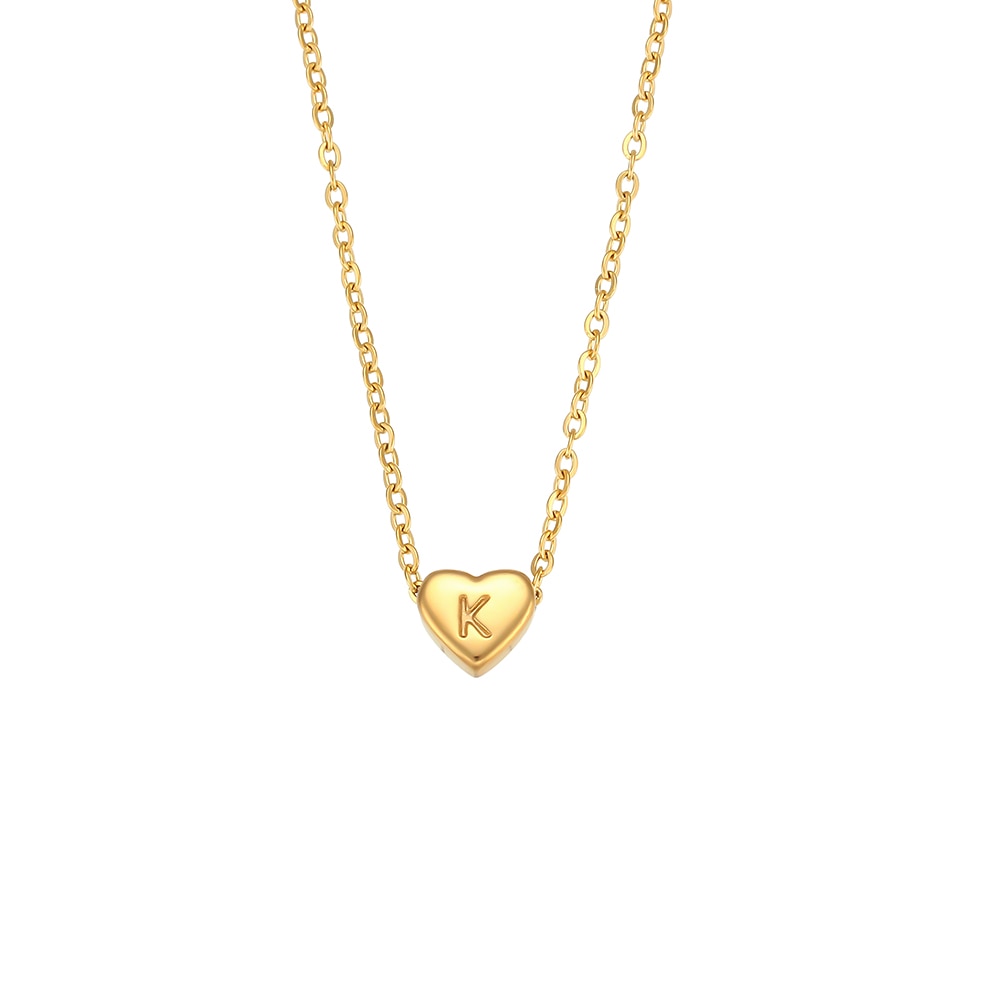 Minimalist Small Love Initial Necklace
