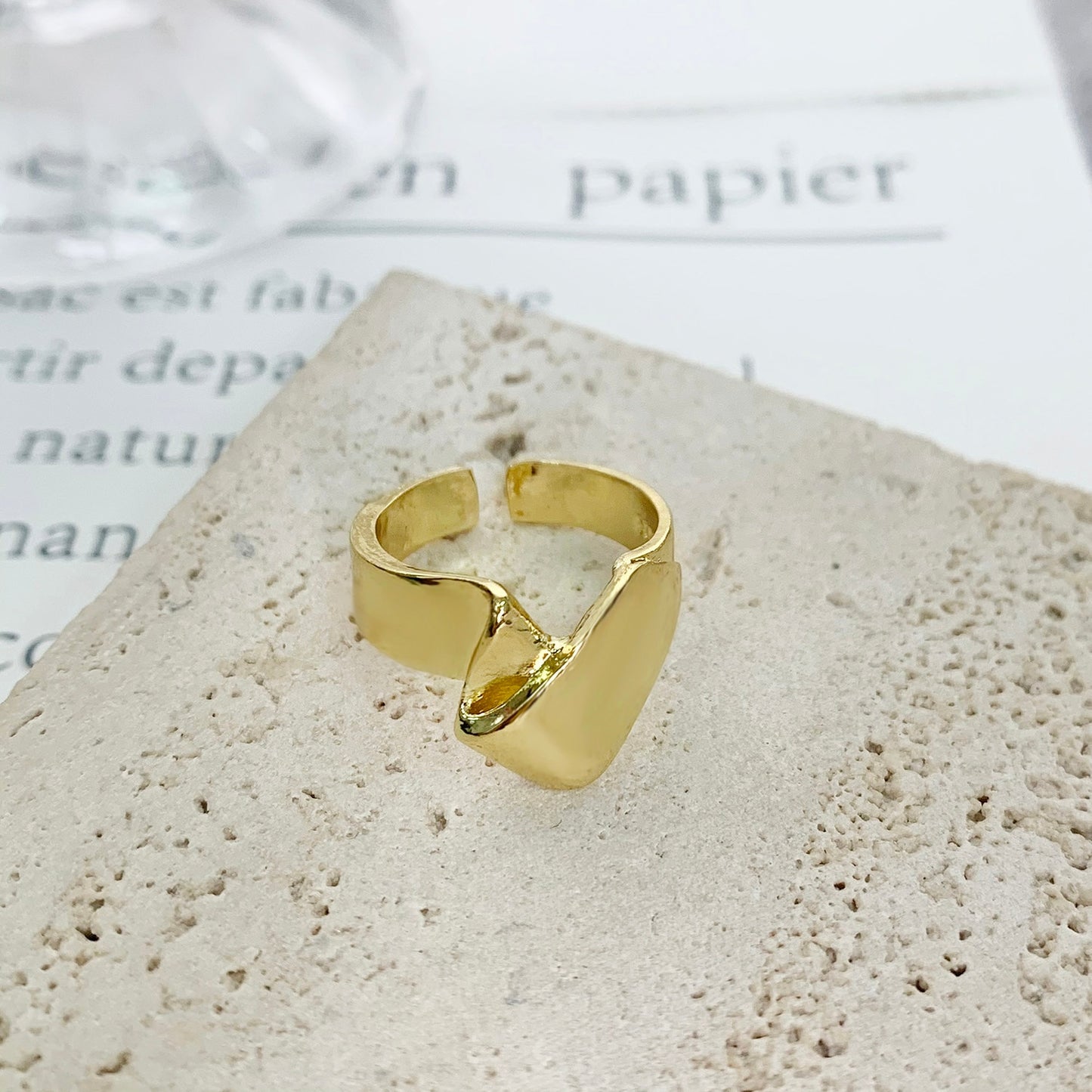 Minimalist Irregular Twined Finger Rings