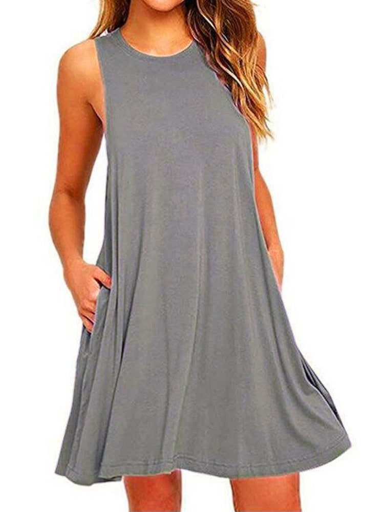 Women Black Blue Summer Dress 2022
