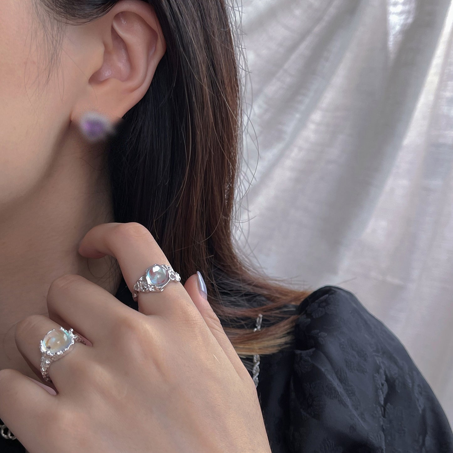 Minimalist Irregular Twined Finger Rings