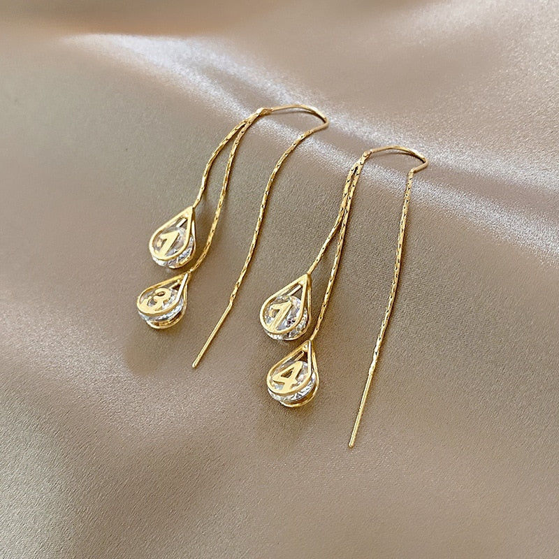 Crystal Butterfly Heart Star Dangle Earring