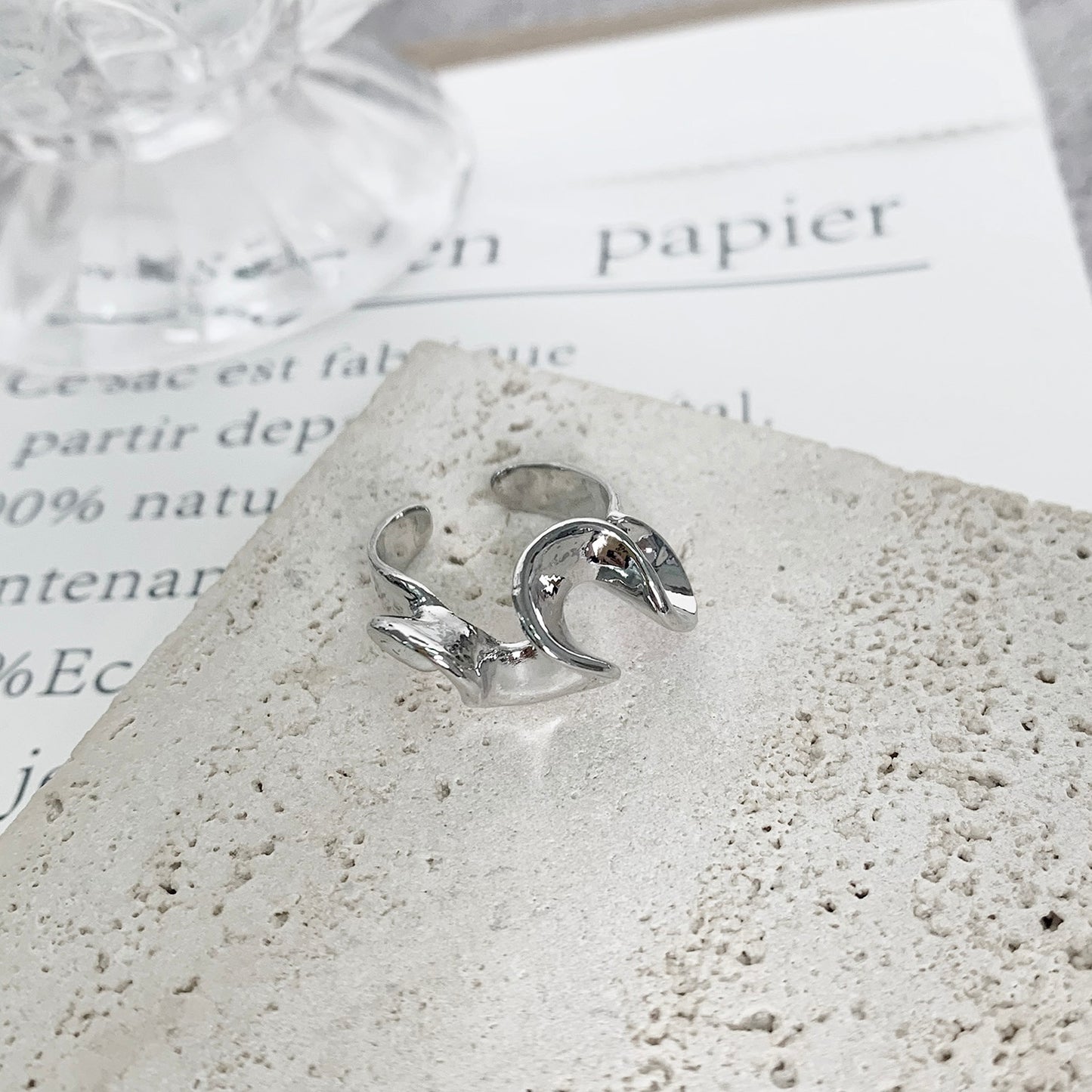 Minimalist Irregular Twined Finger Rings