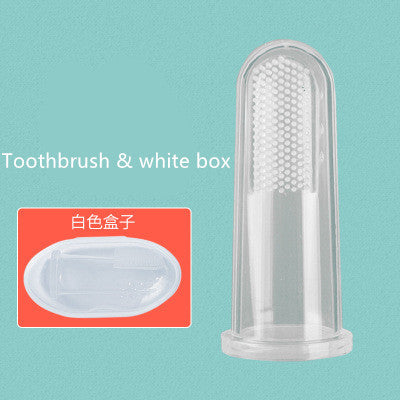 Soft Pet Finger Toothbrush Teddy Dog