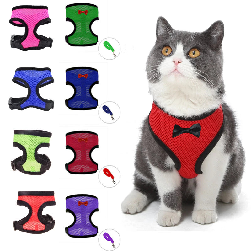 Adjustable Vest Walking Lead Leash