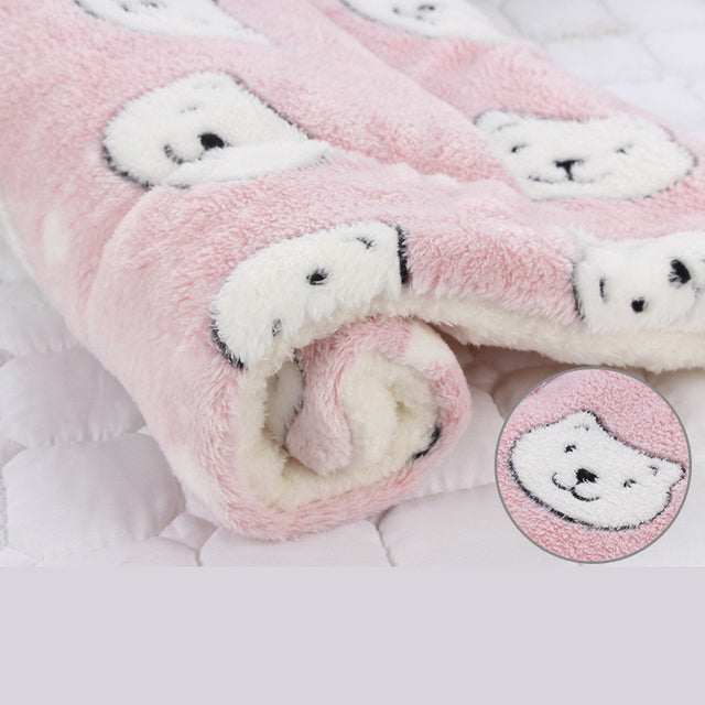 Pet Mat Three Layer Pet Bed Autumn Winter Warm Soft Fleece