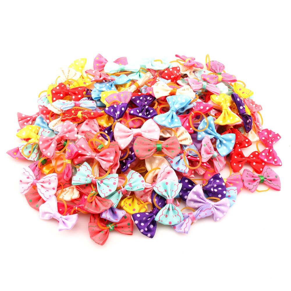 Small Dogs Bows Hair Accessories