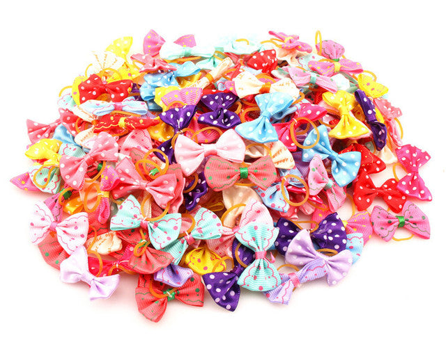Small Dogs Bows Hair Accessories