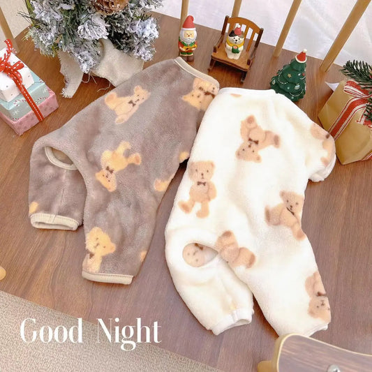 Plush Jumpsuit Autumn Winter Warm Cloth