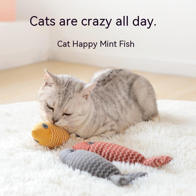 Kitten Pillow Simulation Fish Toys