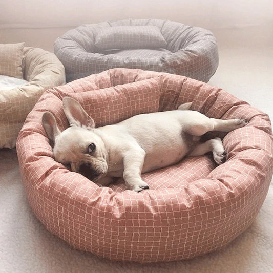 Soft Cloth Pet Mat with Pillow Sleeping Cushions Sofa