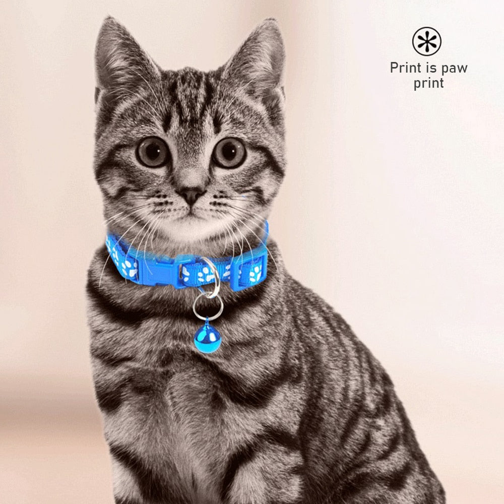 Colorful Adjustable Collar with Bell