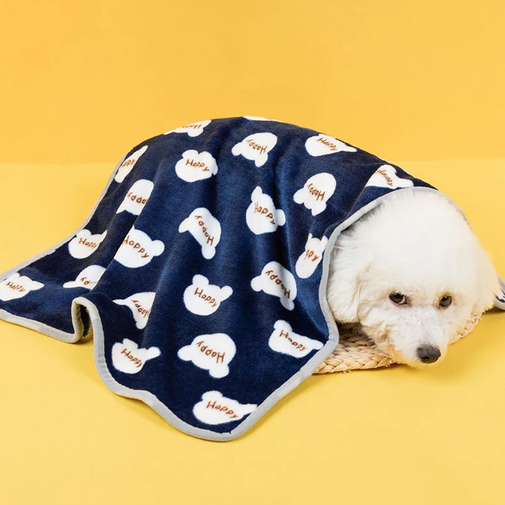 Plush Thin Pet Sleeping Blanket