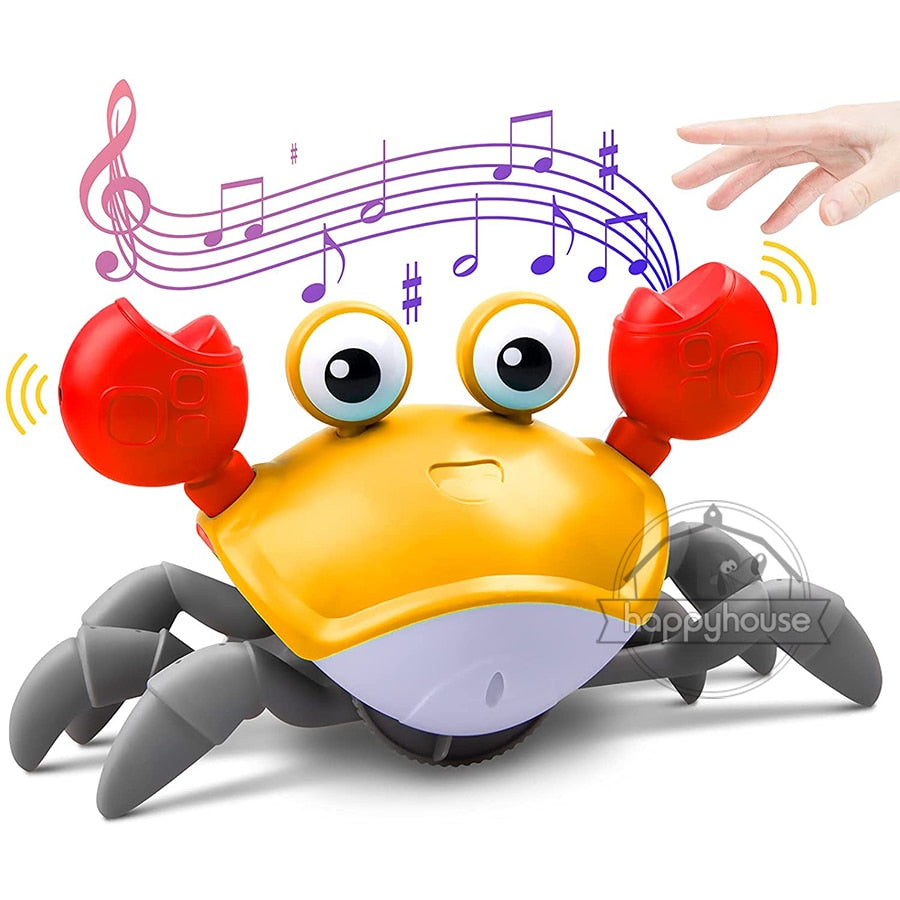 Crawling Crab Baby Toys with Music LED Light Up