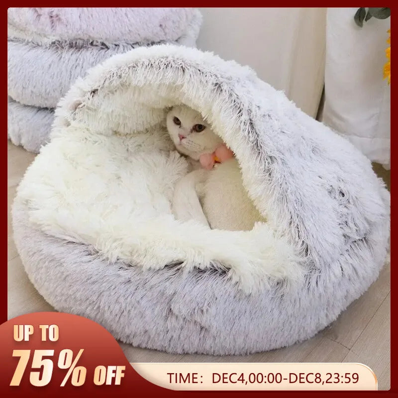Soft Plush Round  Warm Comfortable Basket