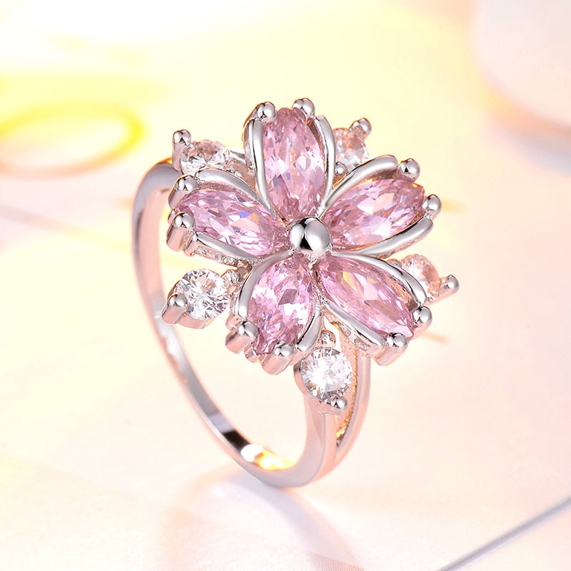 Sakura Princess Engagement Rings