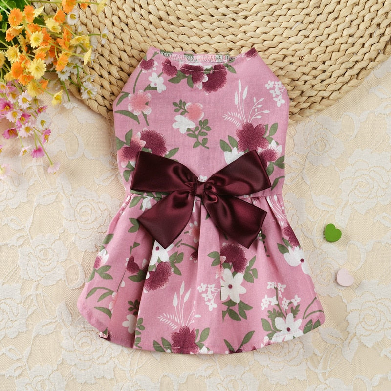 Christmas Printed Pet Dog Dress