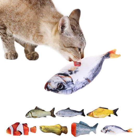 Fish Shape Bite Resistant Catnip Cat Toy