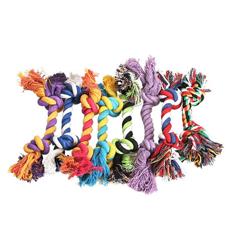 Cotton Chew Knot Toy Durable Braided Bone Rope