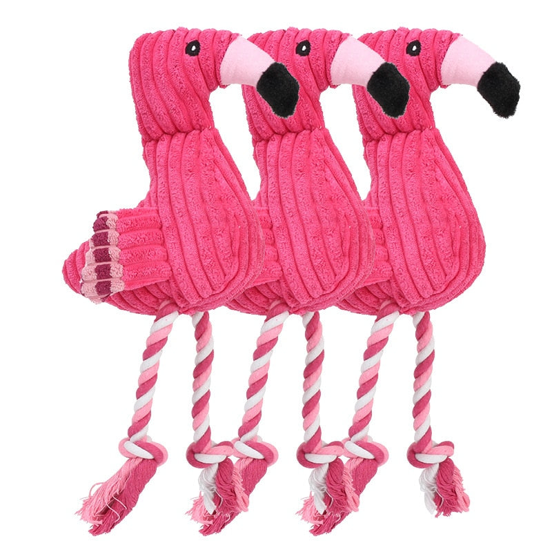 Flamingo Dogs Bite Chew Toy