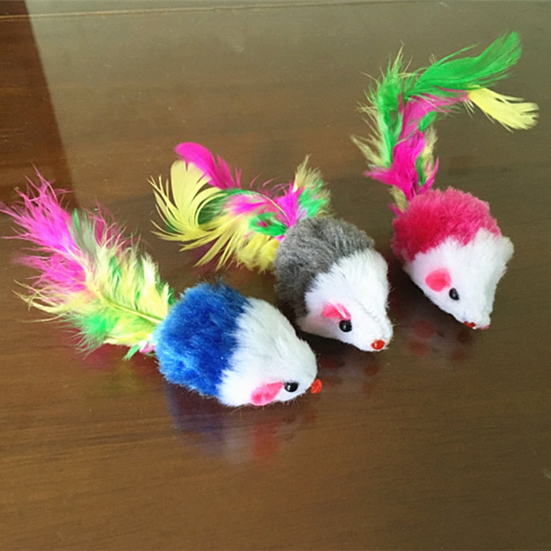 Colorful Feather Funny Playing Training Toys