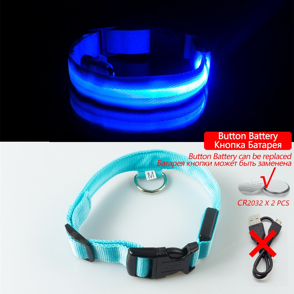 USB Charging/Battery replacement Led Dog Collar
